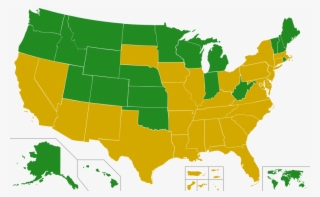 Bernie Sanders Hillary Clinton - Blue Map Of United States #3225729