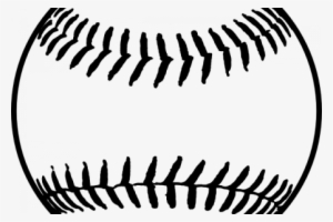 Softball Clipart Clear Background - Softball Clip Art Black And White #3225915