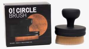O'circle Brush - Circular Synthetic Foundation Makeup Brush Flat Angled #3226554