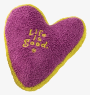 Plush Heart Squeaky Dog Toy - Dog Toy #3227734