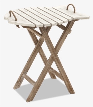 24" Fish Folding Table - Benzara 20436 Wood Folding Table #3227825