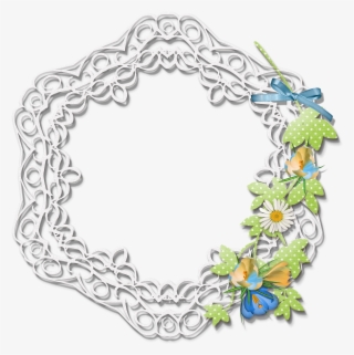 Scrapbook, Element, Lace, Embroidery, Nature, Side - Скрапбукинг Png #3229153