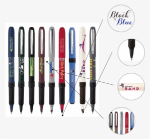 Black Or Blue Ink - Printed Bic Grip Roller Pens - Sample #3229548