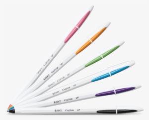 Six Cristal Up Pens Of Different Colors - Generic Bic Cristal Grip Ballpoint Pens #3229773
