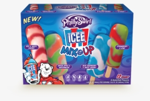Red & White Cherry Green Apple & Watermelon Blue Raspberry - Philly Swirl Italian Ice Swirls #3230359