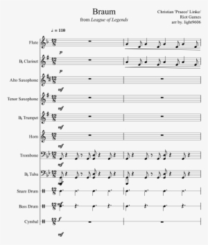 Braum Sheet Music Composed By Christian 'praeco' Linke/ - Music #3230864