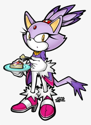 Sonic Rush Sonic Rush Adventure Tails Cat Pink Mammal - Blaze The Cat Eating #3231384