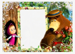 Efecto De Fotos De La Categoría - Moldura Masha Eo Urso Png #3231933
