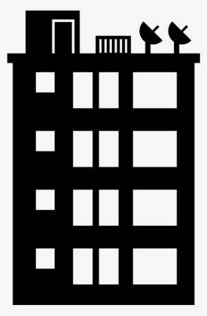 Black Building Icon Png - Building Bw Png #3232338