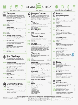 Shake Shack - Shake Shack Menu Price Nyc #3232849