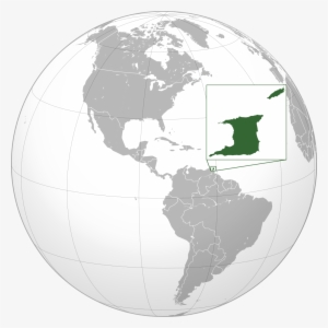 Location - Trinidad And Tobago On The Globe #3232974