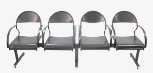 4 Seater Perforated Visitor Sofa - Perforated Metal #3233029