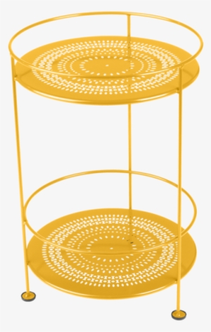 Gueridon Metal Jaune - Fermob - Guéridons Side Table With Perforated Top, #3233069