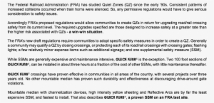 The Federal Railroad Administration Has Studied Quiet - Reading About Simple Present #3233560