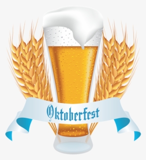 Oktoberfest Beer With Wheat Banner Png Clipart Image - Oktoberfest Clipart #3234251