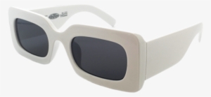 Rhubic Square Sunglasses In White - Sunglasses #3234276