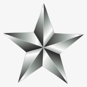 Medium Image - Silver Star Png #3234913