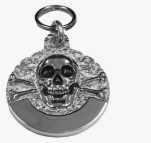 Medium Skull & Cross Bone Tag Sterling Silver - Museum #3235263