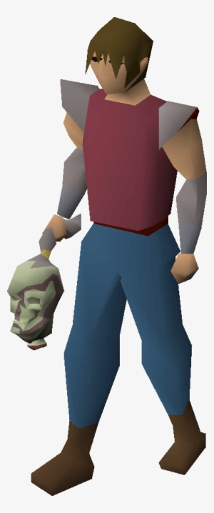 Zombie Head Equipped - Runescape Blacksmith #3235888