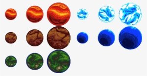 The Planets Got The Golden Treatment - Planet Pixel Art #3235998