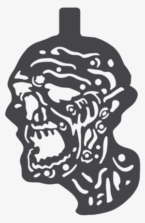 Zombie Head Stencil - Zombie Stencil #3236561