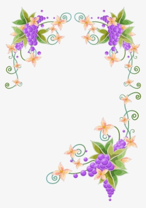 Christmas Corner Border Png - Flower Wall Mural - Butterfly Time #3237800