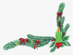 Christmas Corner Decoration - Png Corner Wreath #3237879