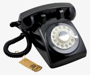 Gpo 1970s Rotary Telephone 1950-tn - Protelx Gpo 1970's Classic Retro Dial Phone - Black #3238419