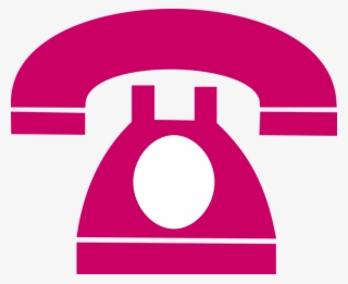 Phone Symbol Pink Png #3238446