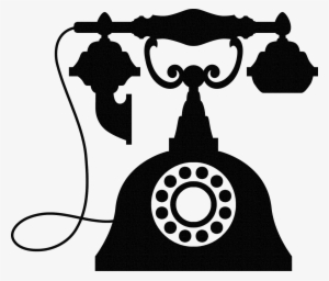 Brown Rotary Telephone - Old Phone Clipart #3238521