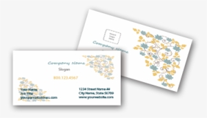 Floral Business Cards - Microsoft Word #3239023