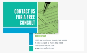 Maximum Tax Refund Business Card Template - Tax Refund #3239045