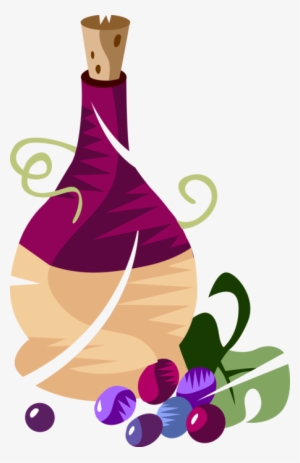 Vector Illustration Of Italian Chianti Wine Bottle - Chianti Docg #3239965