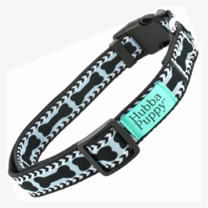 Chevron Dog Bones S M L Xl Pet Collar Blue & Black #3240149