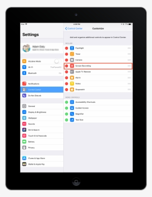 When You Are Ready To Record Your Screen, Swipe Up - Mobile Device #3240152