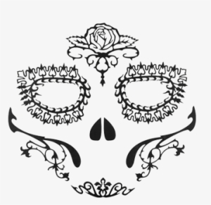 Face Lace Sugar Skull #3240612