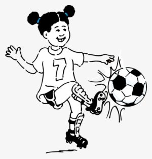 Play Soccer Clipart Black And White #3240890