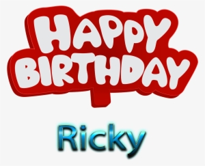 Ricky Name Png Ready-made Logo Effect Images - Happy Birthday Walid #3241088
