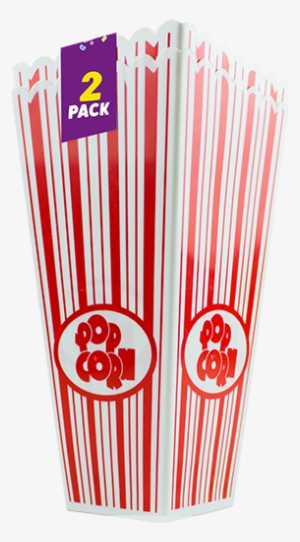 Plastic Popcorn Holder - Beistle 57473 Plastic Popcorn Boxes, 2-inch By 3-3/4-inch #3241408