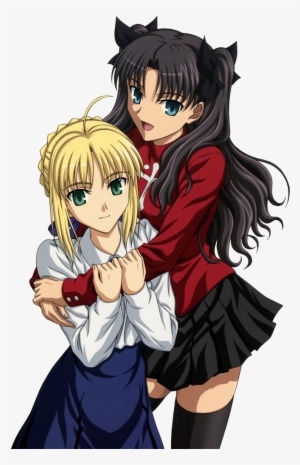 Saber And Tohsaka Rin From Fate/stay Night - Fate/stay Night #3241927