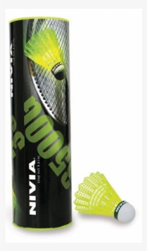 Nivia Nylon Badminton Shuttle Cock - Nivia Nylon Shuttlecock, Pack Of 6 (yellow/green) #3242116