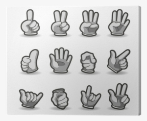 Cartoon Hands Collection ,vector Canvas Print • Pixers® - Cartoon Hands #3242457