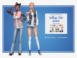 College Flair Jacket - The Sims 4 #3243041