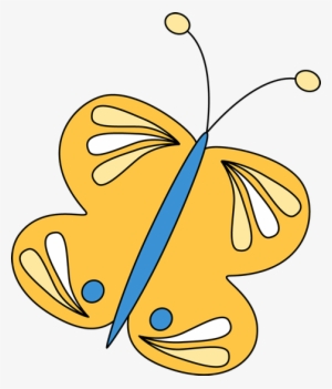 Yellow Butterfly - Dibujo Animado De Un Abeja #3243567