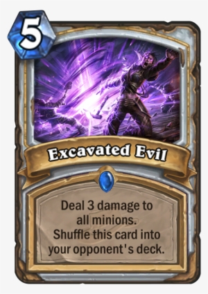 Excavated Evil Card - Hearthstone Free From Amber #3243683