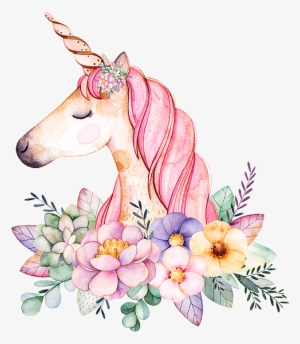 Unicorn Unicornio Fantasy Sticker Flowers Vintage Paint #3243871