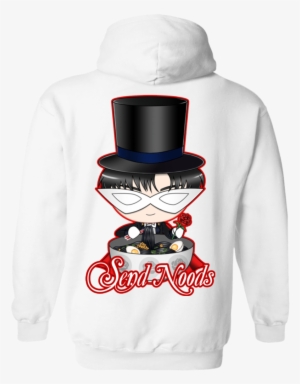 Tuxedo Mask Send Noods Pullover Hoodie *back Print #3244076