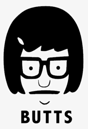 Tina Belcher Butts - Tina Bob's Burgers Black And White #3245000