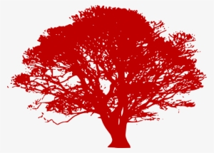 Red Tree Silhouette Png #3245883