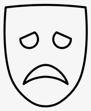 Tragedy Mask Vector - La Mascara De La Tragedia #3246606